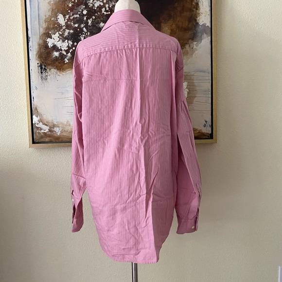 Alfani salmon colored button down shirt size Medium EC - Picture 8 of 8